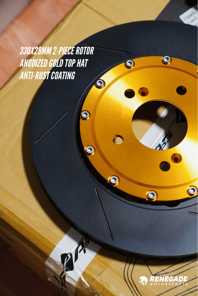 RENEGADE  X APG FLOATING ROTOR FOR Honda S2000 CUSTOM GOLD TOP HAT